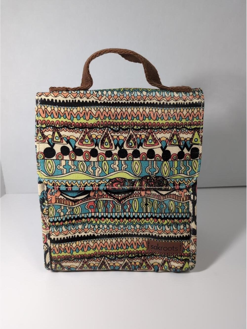 Sakroots Flap Lunch Bag Box Insulated Artist Circle Print Art For A Cause A148
